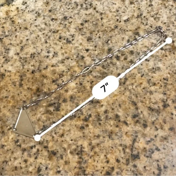 Repurposed/Upcycled Designer white Silver (PRADA) Charm Necklace from Au… - Picture 5 of 5